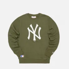 Sudadera New York Yankees - New Era Team Logo Crew Olive