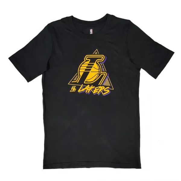 Camiseta Lakers Swish Cotton Junior Negra