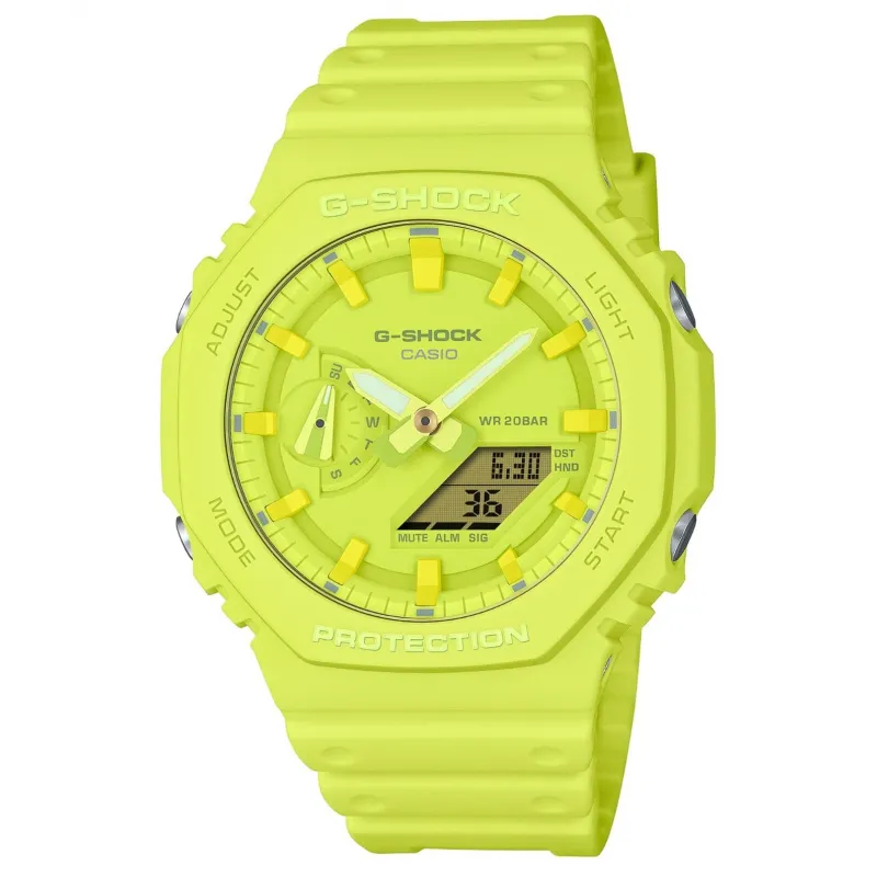 Casio G-Shock GA-2100-9A9ER neon