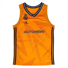 Camiseta Real Madrid Baloncesto Junior Segunda Equipacion naranja