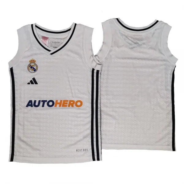 Camiseta Real Madrid Baloncesto Junior Primera Equipacion frontal