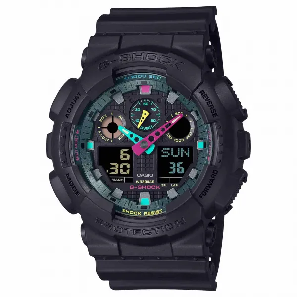 Casio G-Shock GA100MF-1AER "Multi Fluorescent"