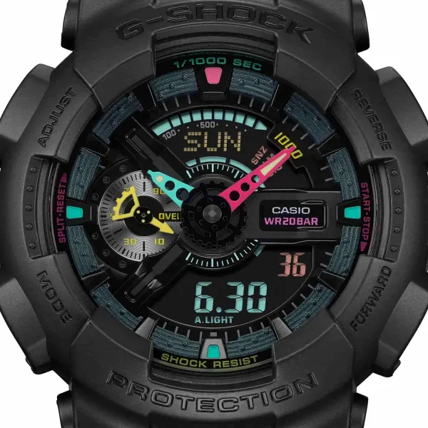 Casio G-Shock GA110MF-1AER "Multi Fluorescent"