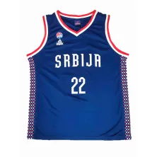 Camiseta Vasilije Micic Serbia - Peak Paris 2024 azul