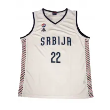 Camiseta Vasilije Micic Serbia - Peak Paris 2024 blanca