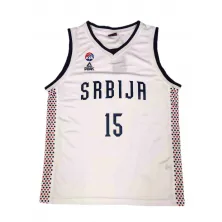 Camiseta Nikola Jokic Serbia - Peak Paris 2024 blanca