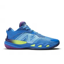 Zapatillas baloncesto New Balance Hesi Low V2 Blue Oasis lateral