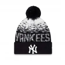 Gorro con pompón New York Yankees negro de New Era frontal