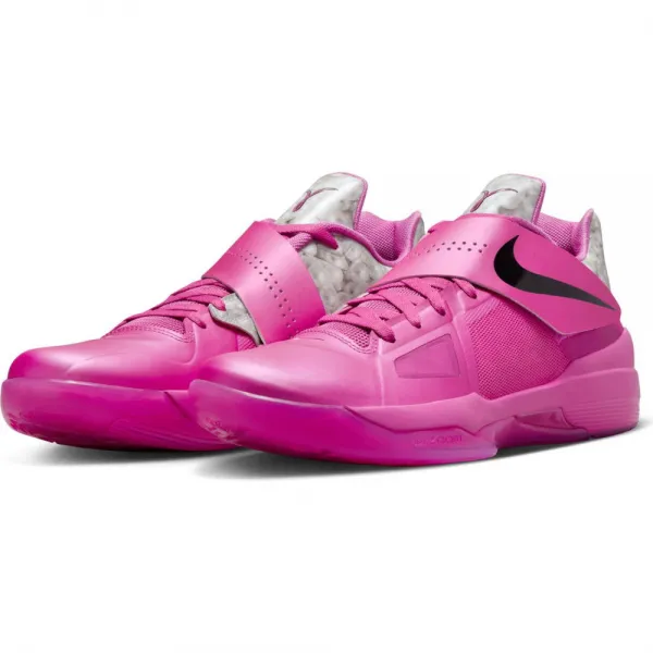 Zapatillas de basket Nike zoom KD 4 "Aunt Pearl" rosas doble