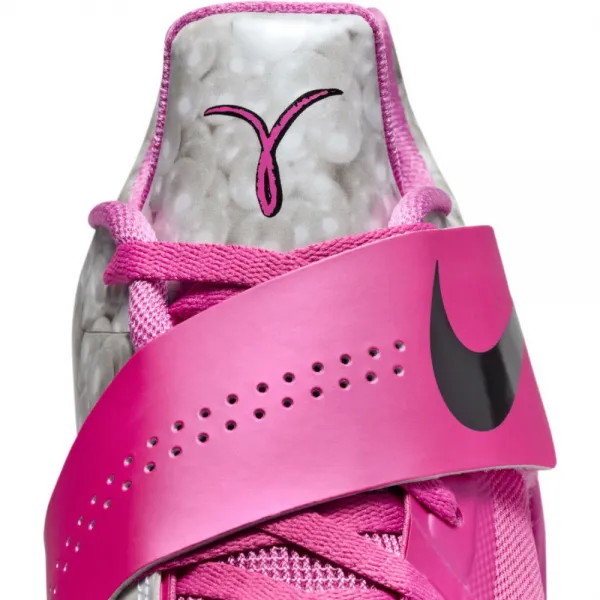 Zapatillas de basket Nike zoom KD 4 "Aunt Pearl" rosas detalle 2