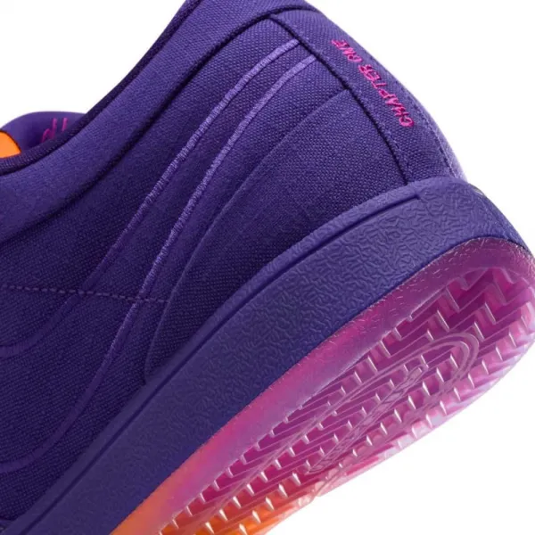 Zapatillas Nike Book 1 "Sunset" moradas detalle