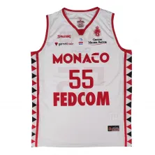 Camiseta Mike James AS Monaco Basket Spalding oficial blanca