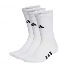 Pack 3 pares calcetines baloncesto Adidas blancos