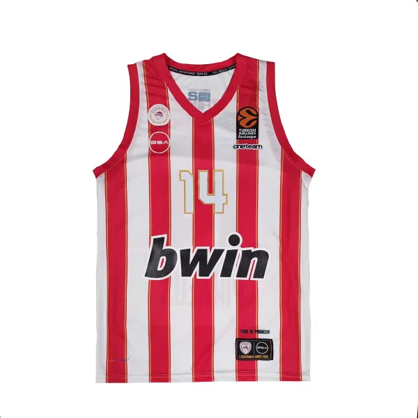 Camiseta Aleksander Vezenkov Euroliga Olympiacos GSA Primera Equipacion