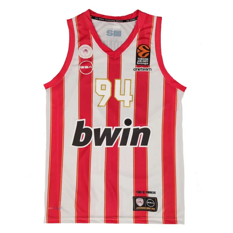 Camiseta Evan Fournier Euroliga Olympiacos GSA Primera Equipacion