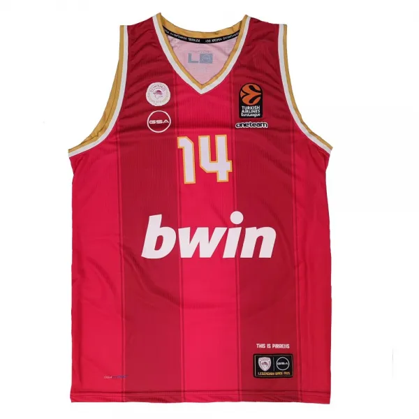 Camiseta Aleksander Vezenkov Euroliga Olympiacos GSA Segunda Equipacion