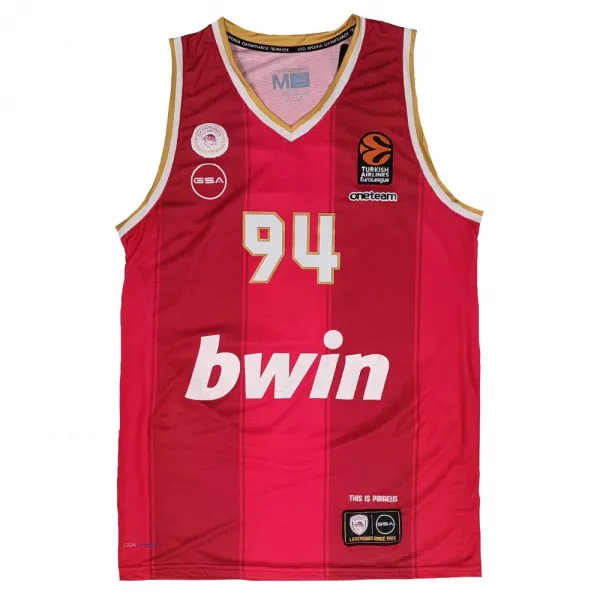 Camiseta Evan Fournier Euroliga Olympiacos GSA Segunda Equipacion