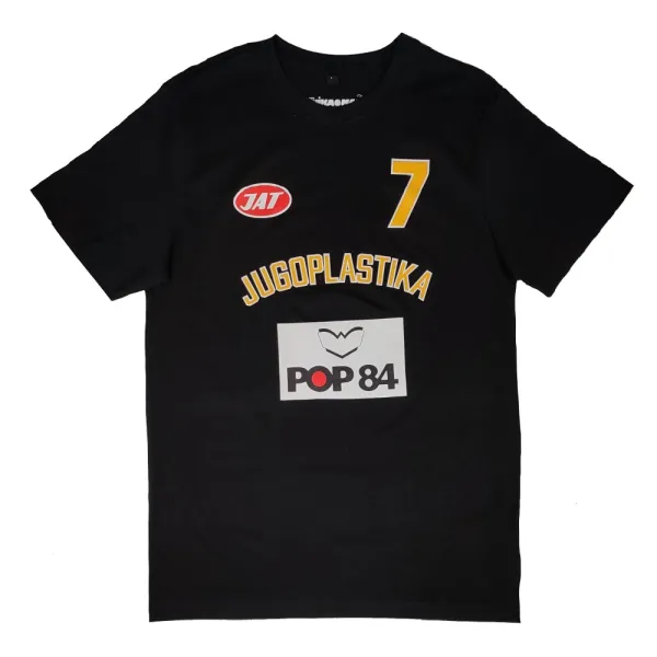 Camiseta manga corta Toni Kukoc Jugoplastika negra