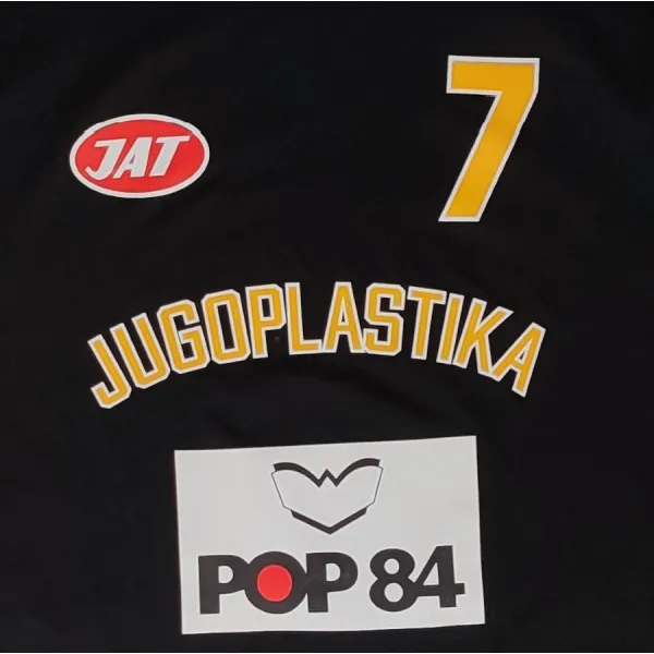 Camiseta manga corta Toni Kukoc Jugoplastika negra