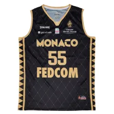 Camiseta Mike James AS Monaco Basket Spalding Junior Negra