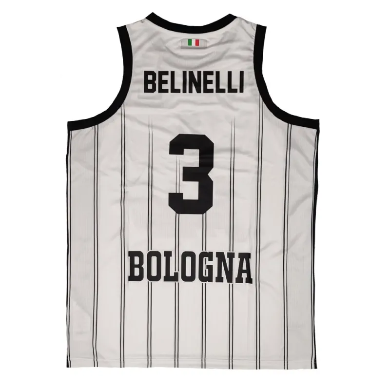 Camiseta Marco Belinelli Virtus Bolonia 2023 Euroleague Blanca