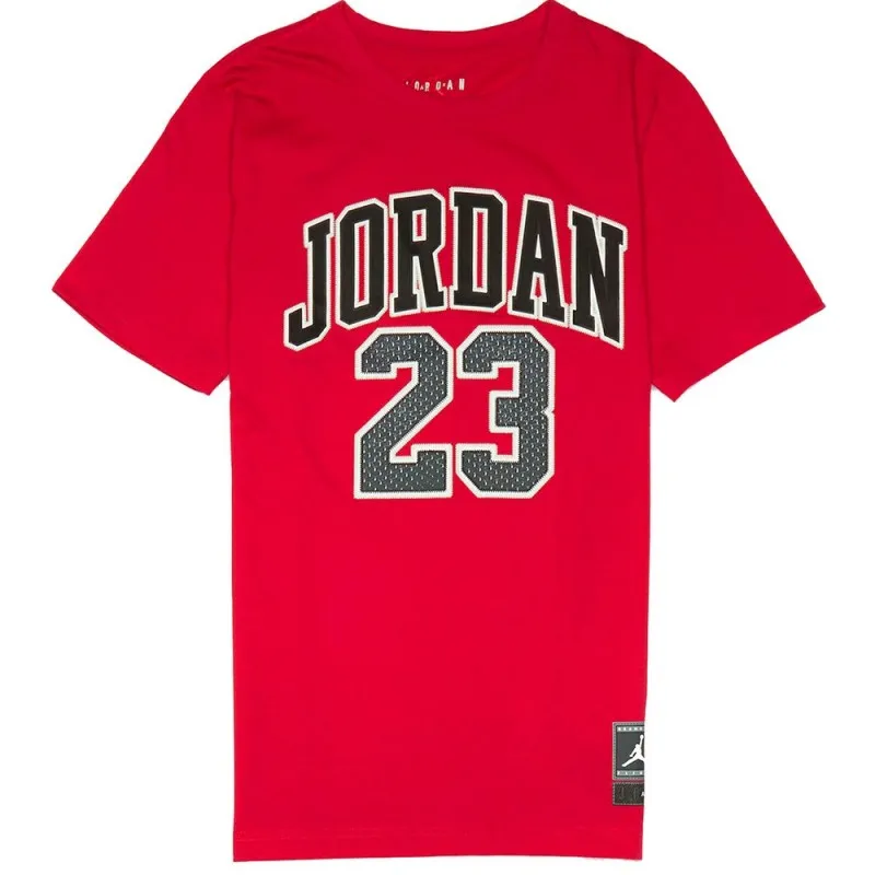 Camiseta Air Jordan JDB Practice Junior roja frontal