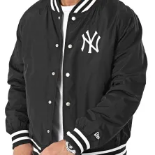 Chaqueta Bomber New York Yankees MLB en Negro bordada