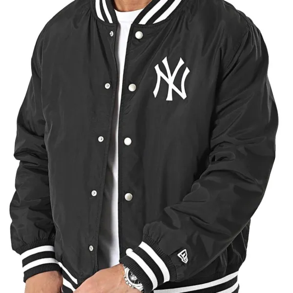 Chaqueta Bomber New York Yankees MLB en Negro bordada