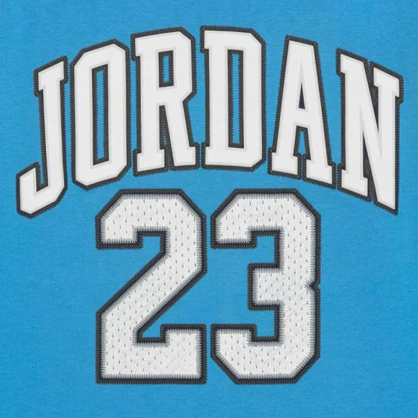 Camiseta Air Jordan JDB Practice Junior azul detalle