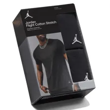 Pack 2 Camisetas Jordan Flight Cotton Underwear Negras caja