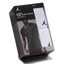 Pack 2 Camisetas Jordan Flight Cotton Underwear Blancas caja