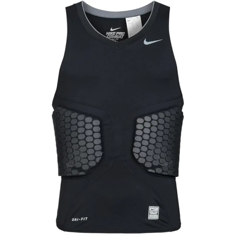 Camiseta compresiva de Proteccion Nike Pro Combat negra