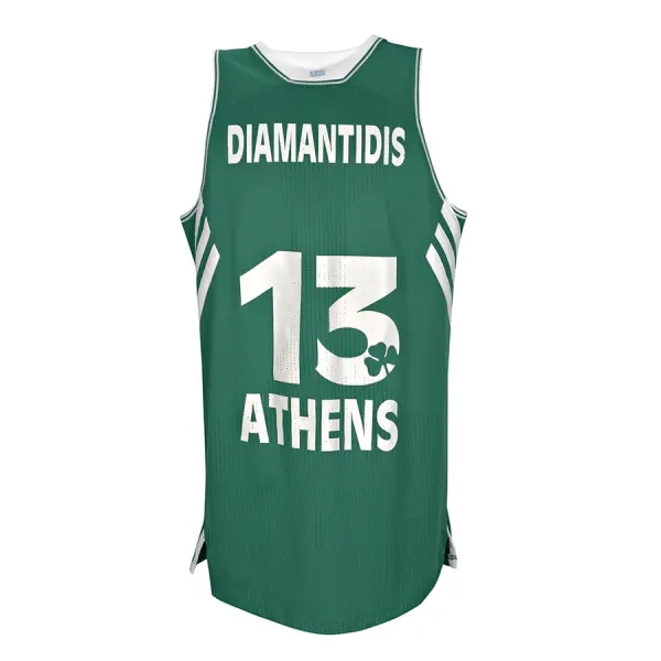 Camiseta Dimitris Diamantidis Panathinaikos Adidas Euroliga trasera