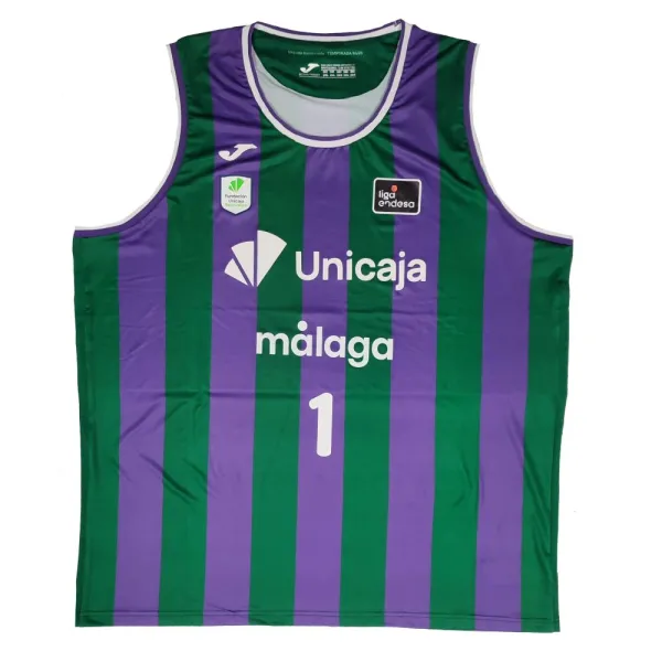 Camiseta Dylan Osetkowski Unicaja Malaga Primera Equipación Liga Endesa 2025 Joma