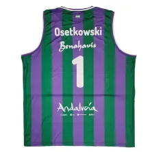 Camiseta Dylan Osetkowski Unicaja Malaga Primera Equipación Liga Endesa 2025 Joma