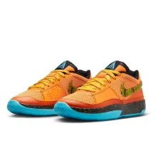 Zapatillas baloncesto Nike Ja 1 Bright Mandarin tallaje junior vista frontal