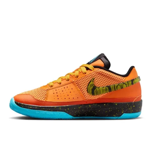 Zapatillas baloncesto Nike Ja 1 Bright Mandarin tallaje junior lateral