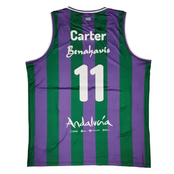 Camiseta Tyson Carter Unicaja Malaga Primera Equipación Liga Endesa 2025 Joma