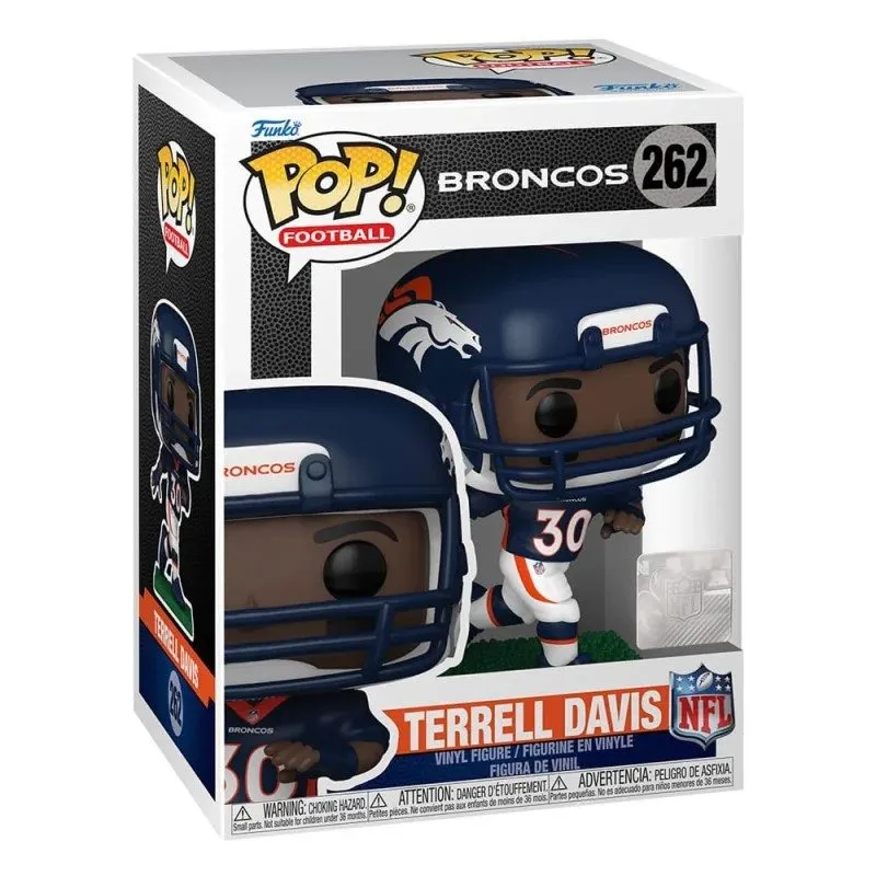 Funko Pop NFL de Terrell Davis con Denver Broncos, 262, caja