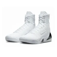 Zapatillas Nike Kobe 9 Elite Protro High Halo en blanco frontal