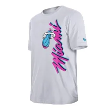 Camiseta Miami Heat NBA City Edition 2024 blanca de New Era