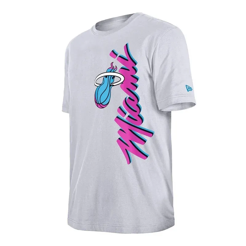 Camiseta Miami Heat NBA City Edition 2024 blanca de New Era