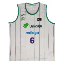 Camiseta Kameron Taylor Unicaja Malaga blanca Liga Endesa