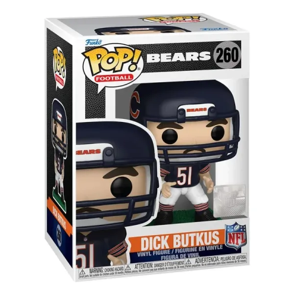 Funko Pop Dick Butkus con Chicago Bears ,caja