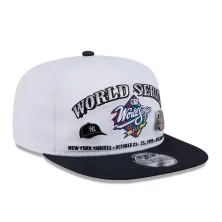 Gorra World Series 1999 MLB Championship Pin blanca de New Era, lateral