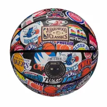 Balon Wilson de baloncesto, NBA All Team Retro, vista inferior