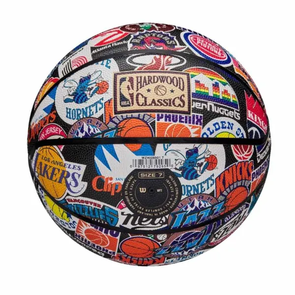 Balon Wilson de baloncesto, NBA All Team Retro, vista inferior