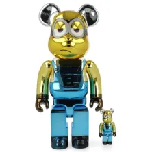 Bearbrick Minions Kevin Chrome Medicon