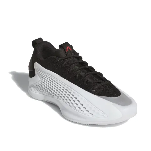 Zapatillas baloncesto Adidas Anthony Edwards 1 Junior Low blanca, vista delantera