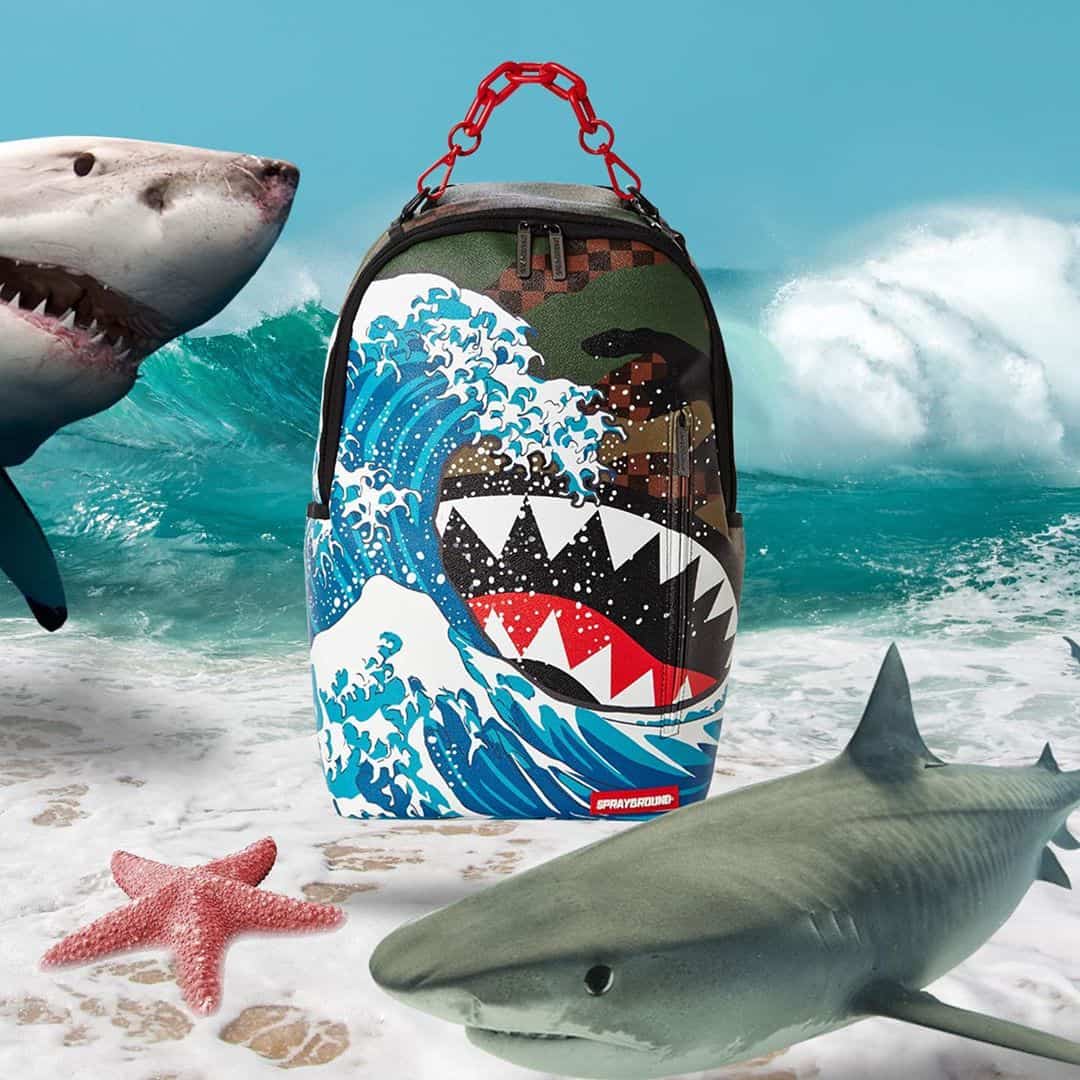 Mochila Sprayground Camokawa shark backpack